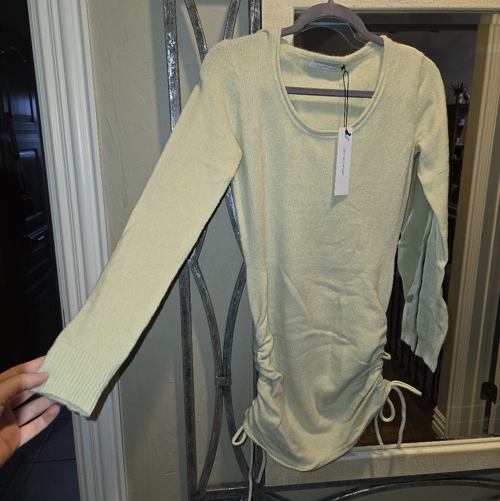 Light Green Sweater Dress